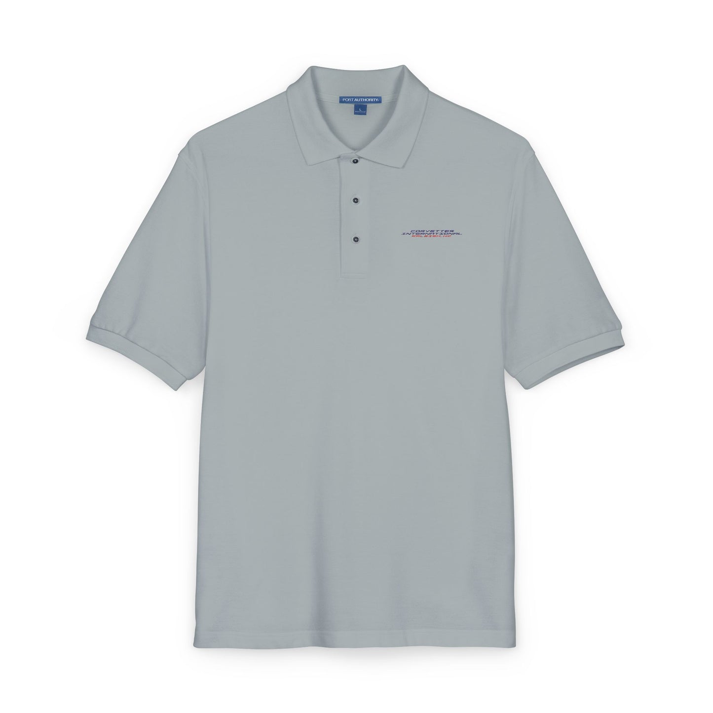 Corvettes International Embroidered Polo Shirt — Subtle Minimalist Logo, Casual Work & Golf Shirt