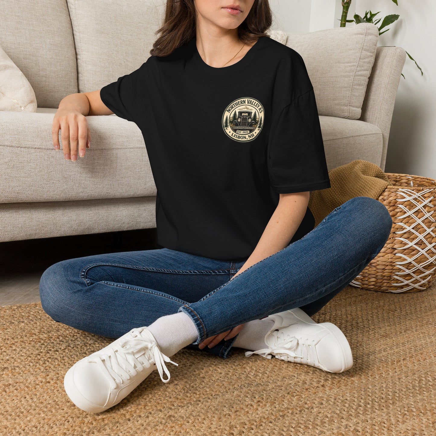 Northern Valley A's Lisbon, NH Vintage Patch T‑Shirt — Front and Back Logo Tee