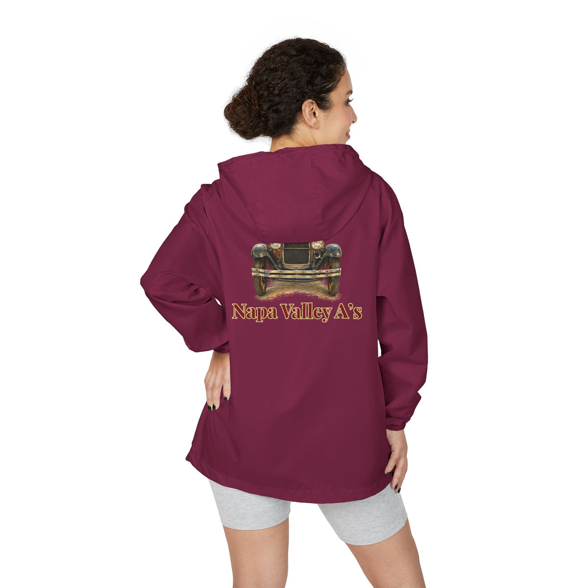 Napa Valley A's Windbreaker Jacket - Front and Back Logos