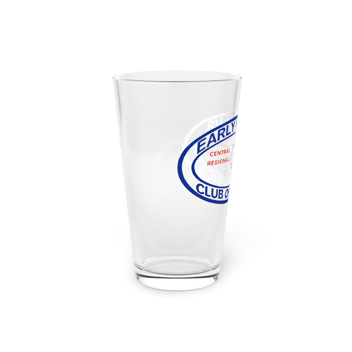 Central Illinois Early Ford V8 16oz Pint Glass