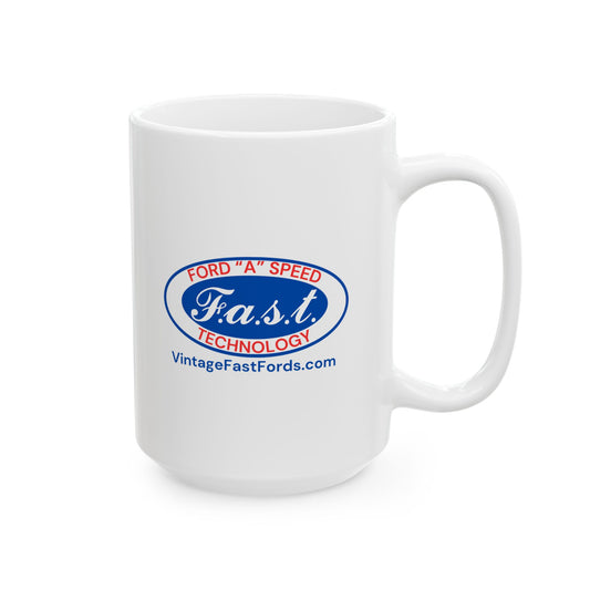 F.a.s.t. Ford "A" Speed Technology Ceramic Mug - Perfect for Tea and Coffee Lovers