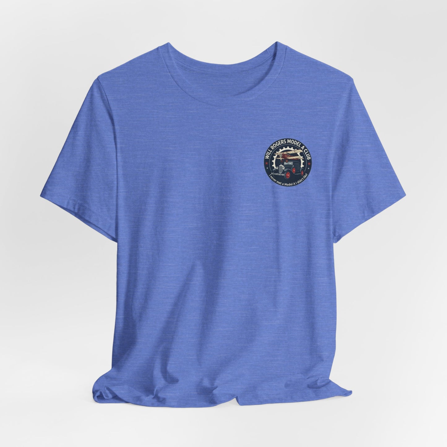 Will Rogers Model A Club (small front logo) Unisex Jersey Tee