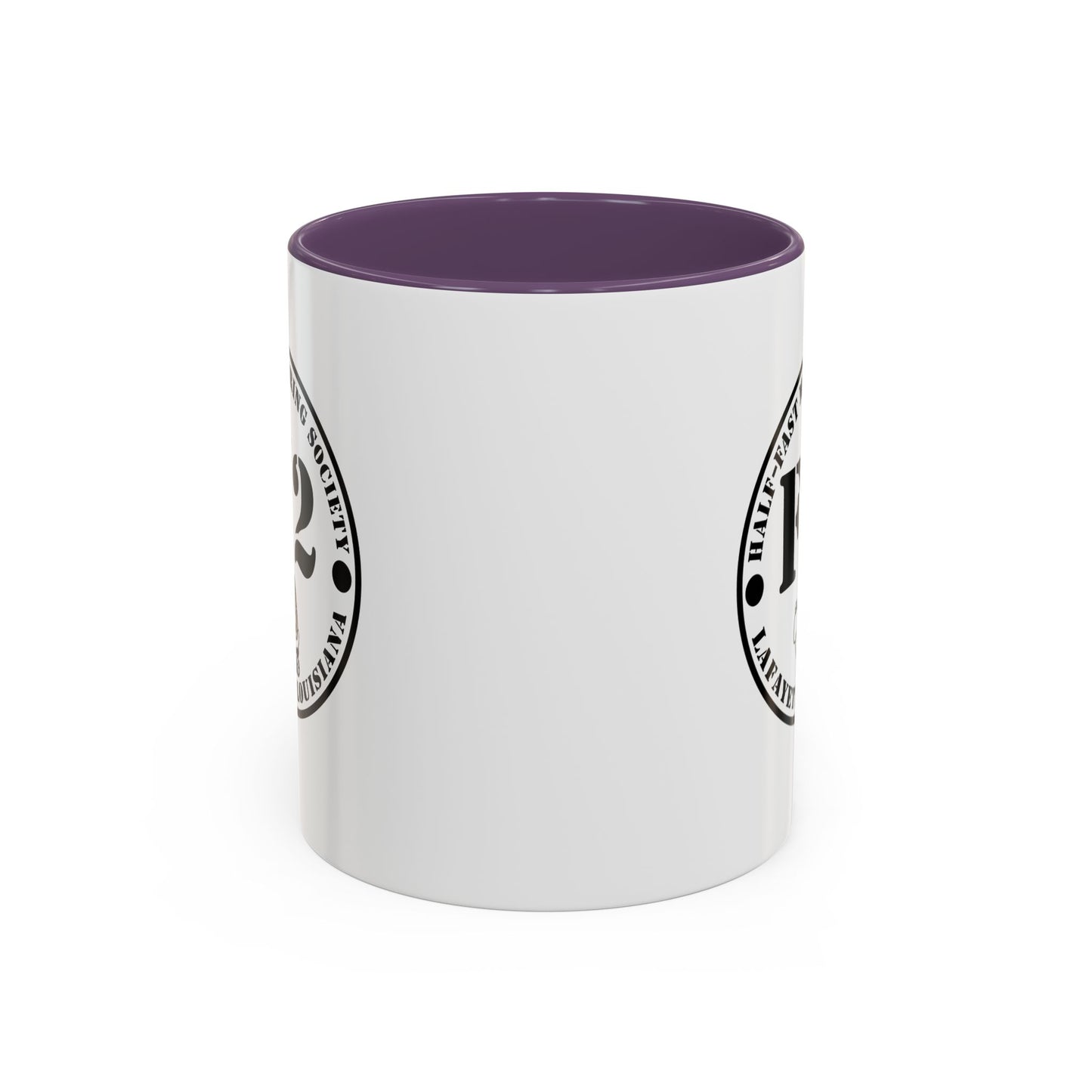 F/2 Half-Fast Motoring Society Accent Coffee Mug — Lafayette, Louisiana Emblem (11/15oz)