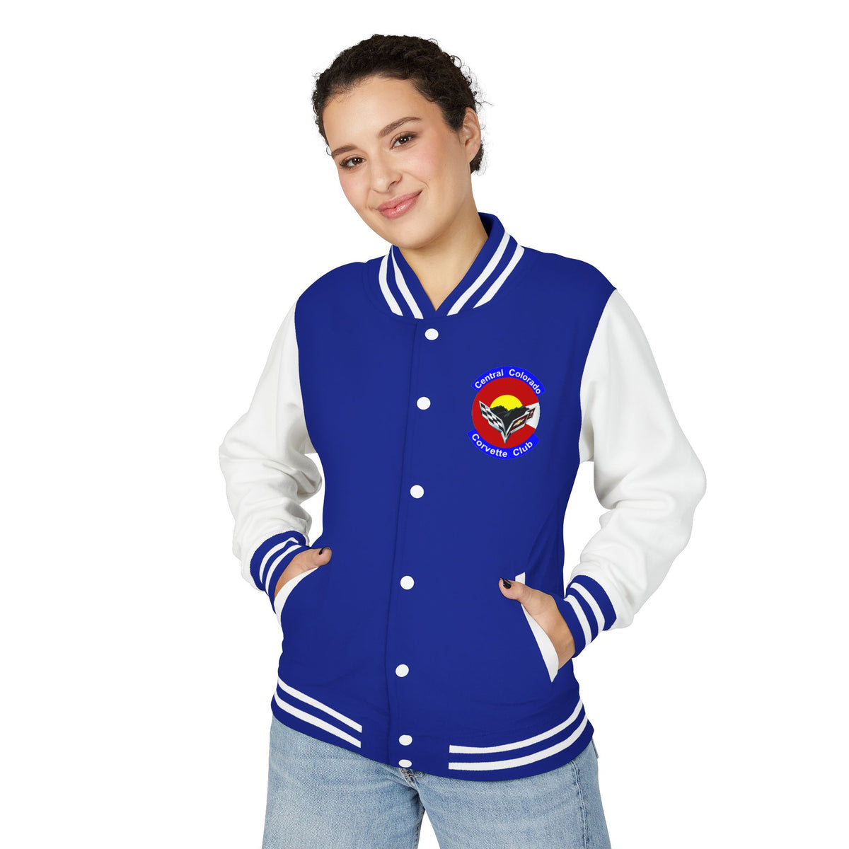 Central Colorado Corvette Club Varsity Letterman Jacket - Direct to Film Printed