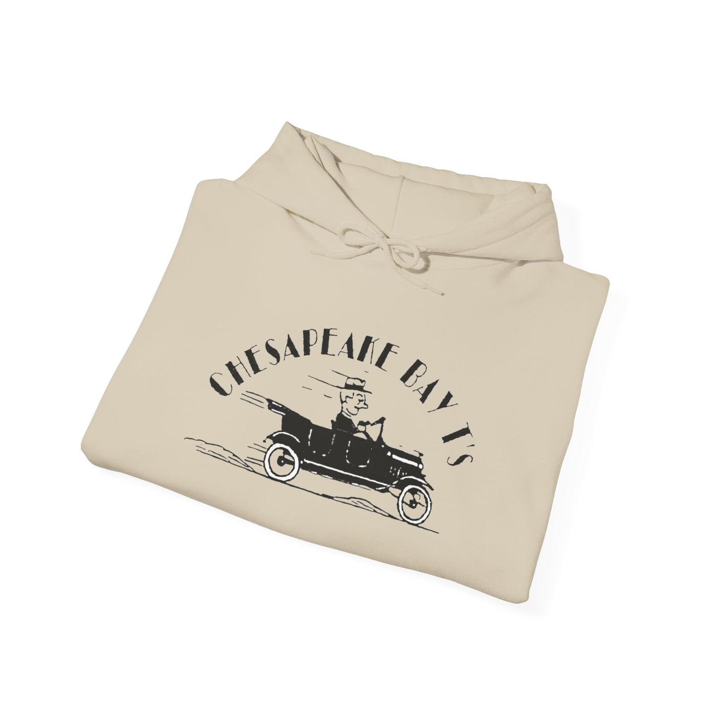 Chesapeake Bay T's Vintage Car Hoodie (screen printed)