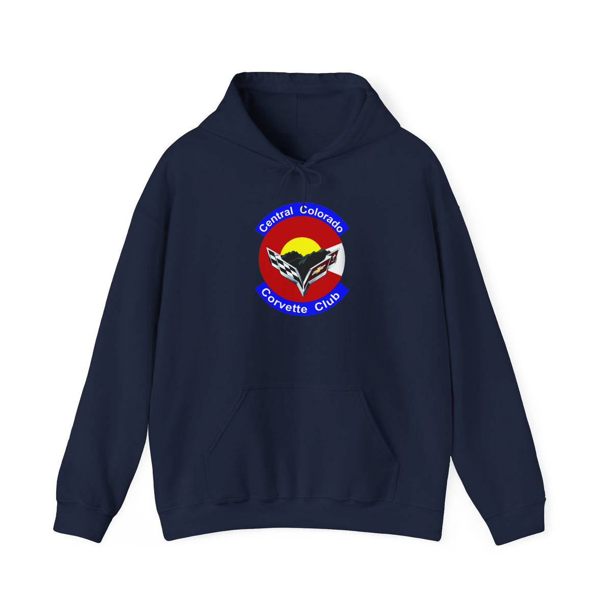 Central Colorado Corvette Club Screen Printed Hoodie Pullover