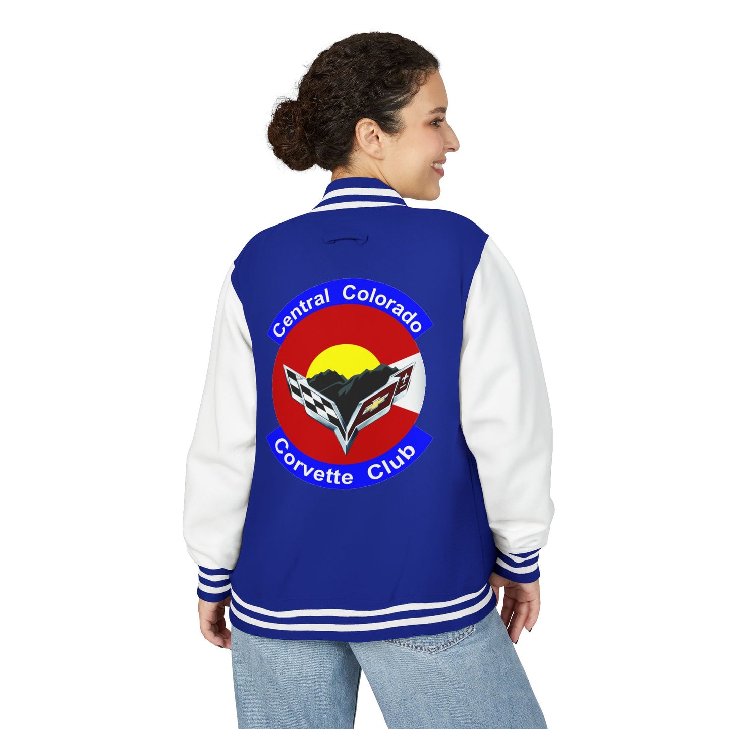 Central Colorado Corvette Club Varsity Letterman Jacket - Printed