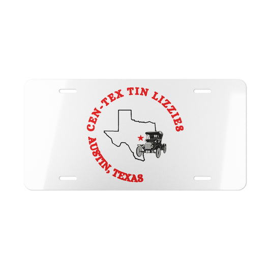 Cen-Tex Tin Lizzies Vanity Plate