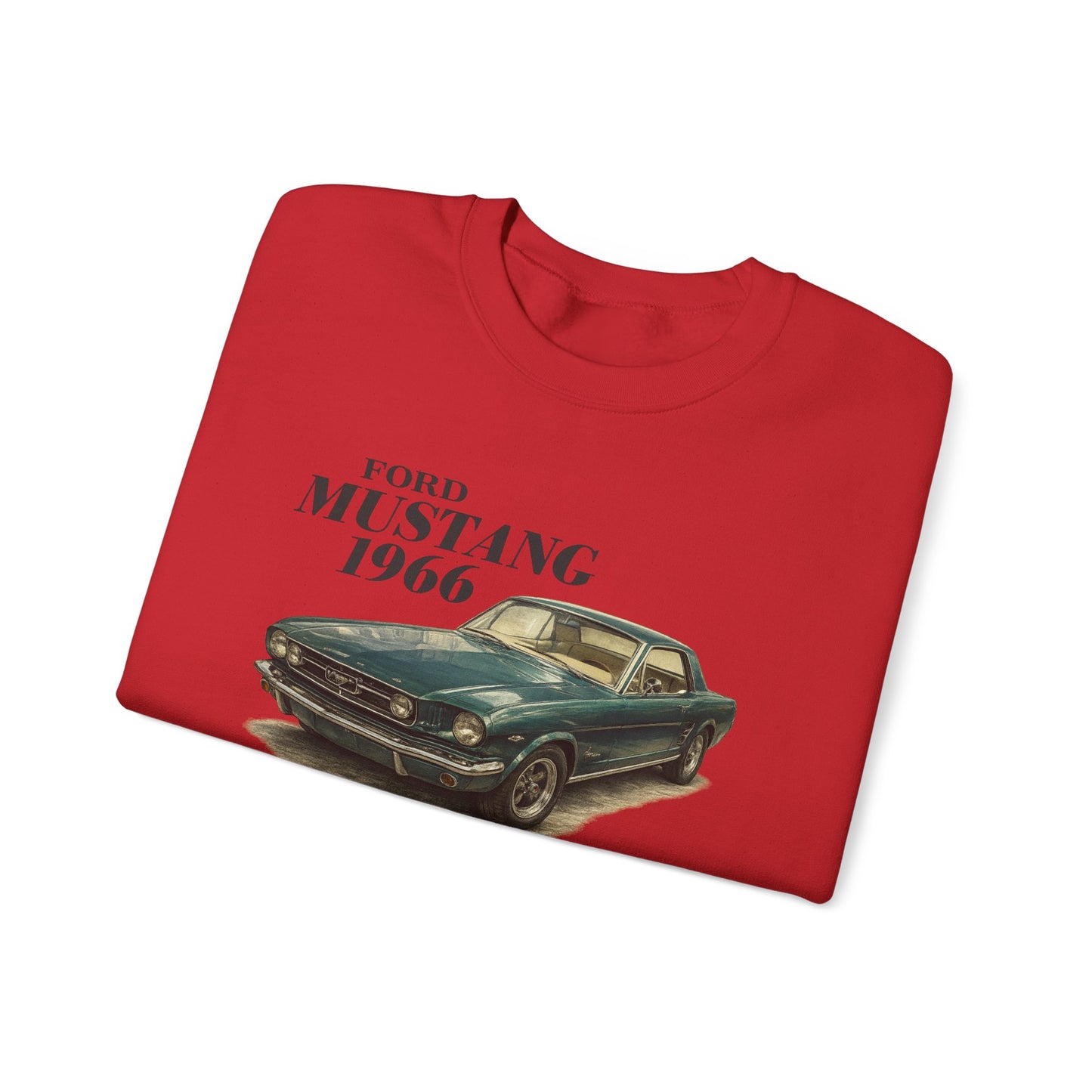 1966 Ford Mustang Sweatshirt — Vintage Classic Car Crewneck (Rick C)