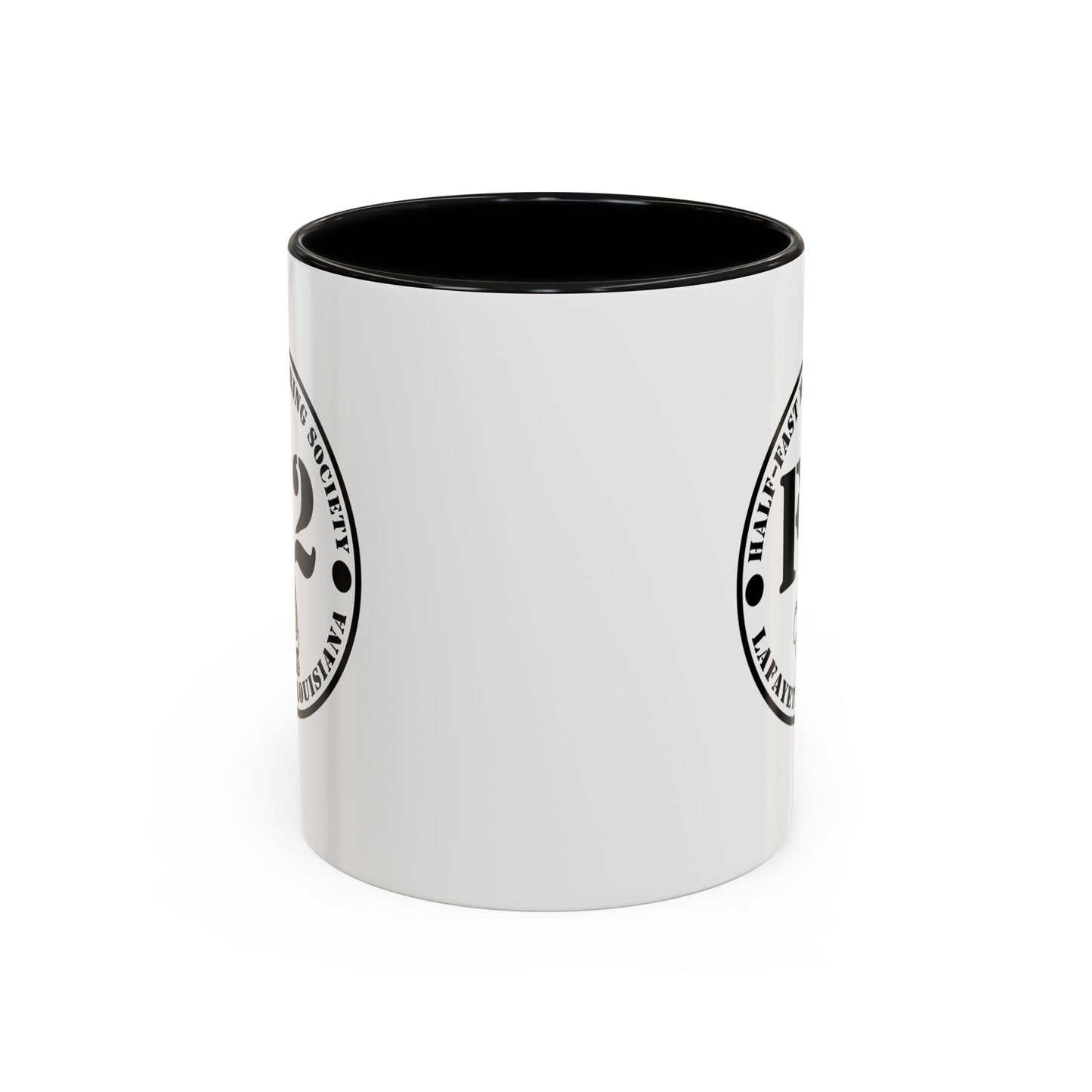 F/2 Half-Fast Motoring Society Accent Coffee Mug — Lafayette, Louisiana Emblem (11/15oz)