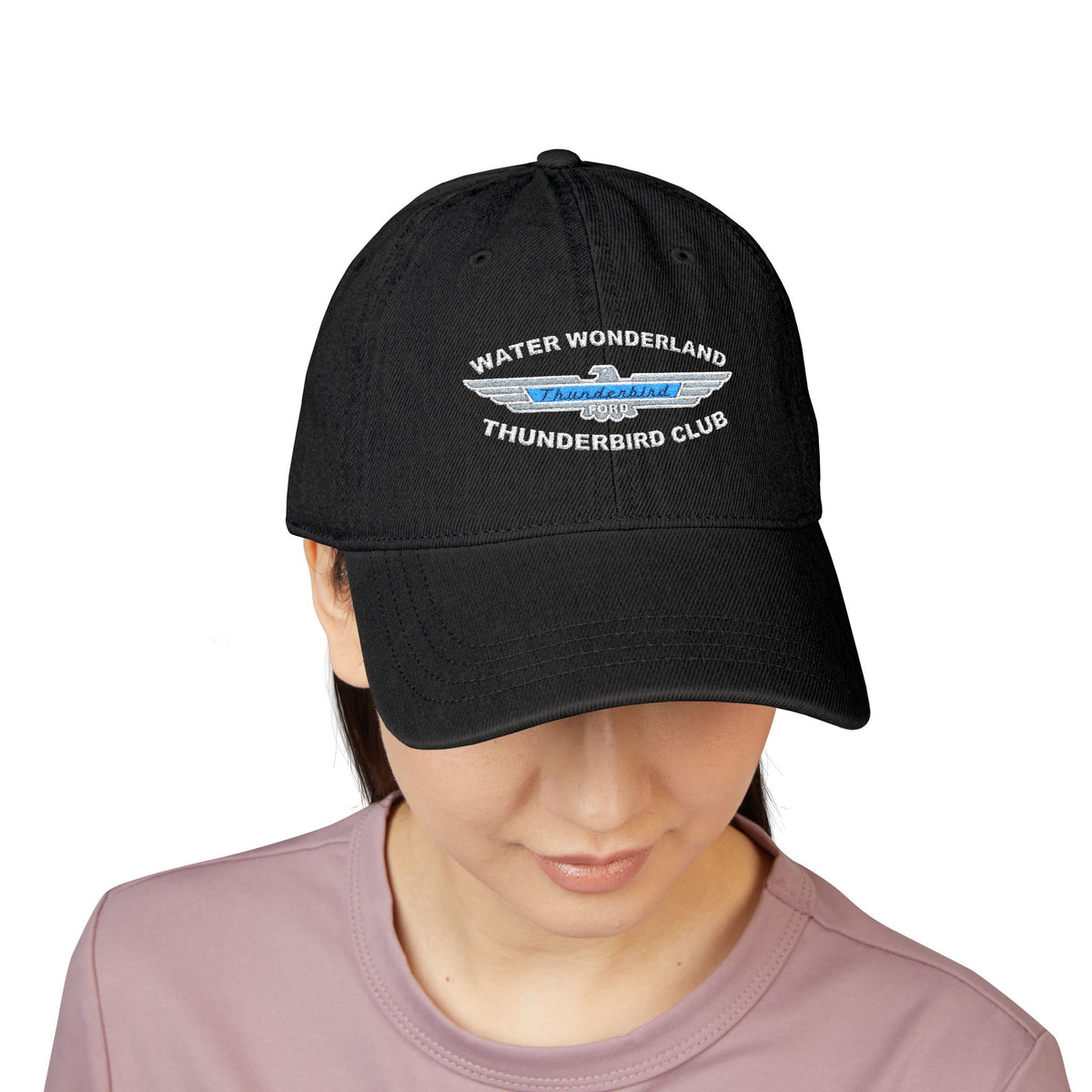 Water Wonderland Thunderbird Club Embroidered Denim Hat