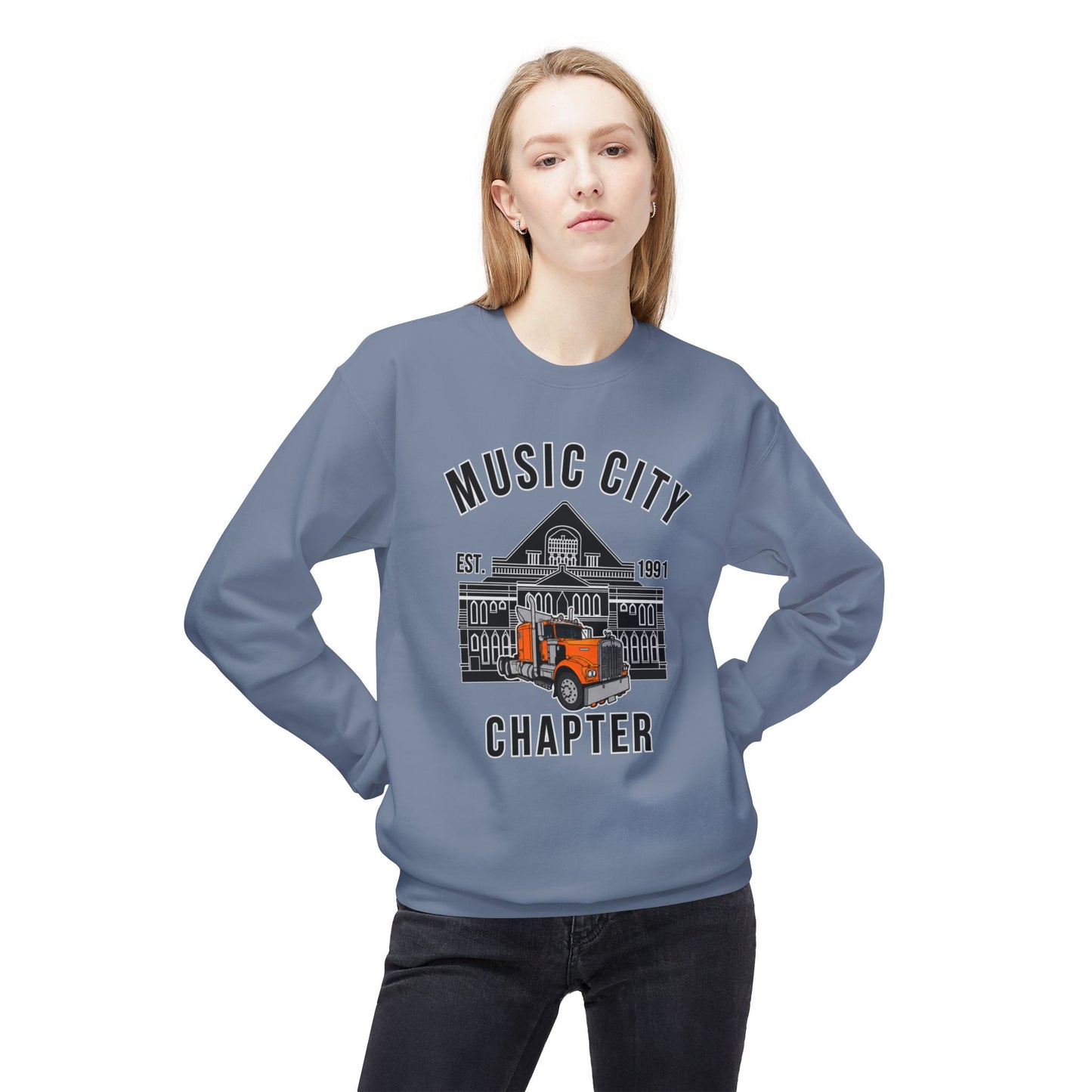 Music City Chapter ATHS — Unisex Midweight Softstyle Fleece Crewneck Sweatshirt