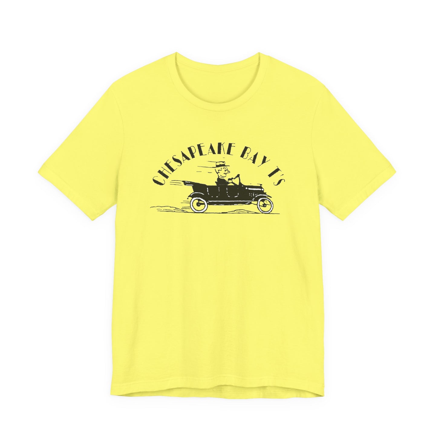 Chesapeake Bay T's Vintage Car Tee — Classic Nautical Coastal Shirt