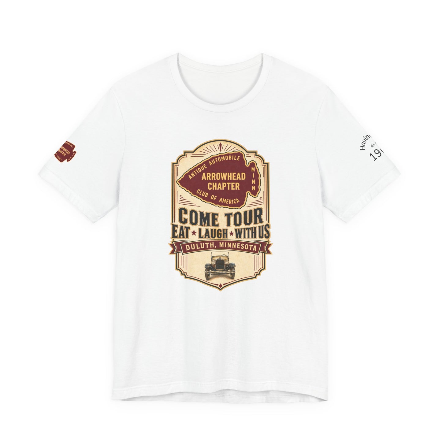 Arrowhead Chapter Tee — "Come Tour, Eat Laugh With Us" Vintage Club Shirt