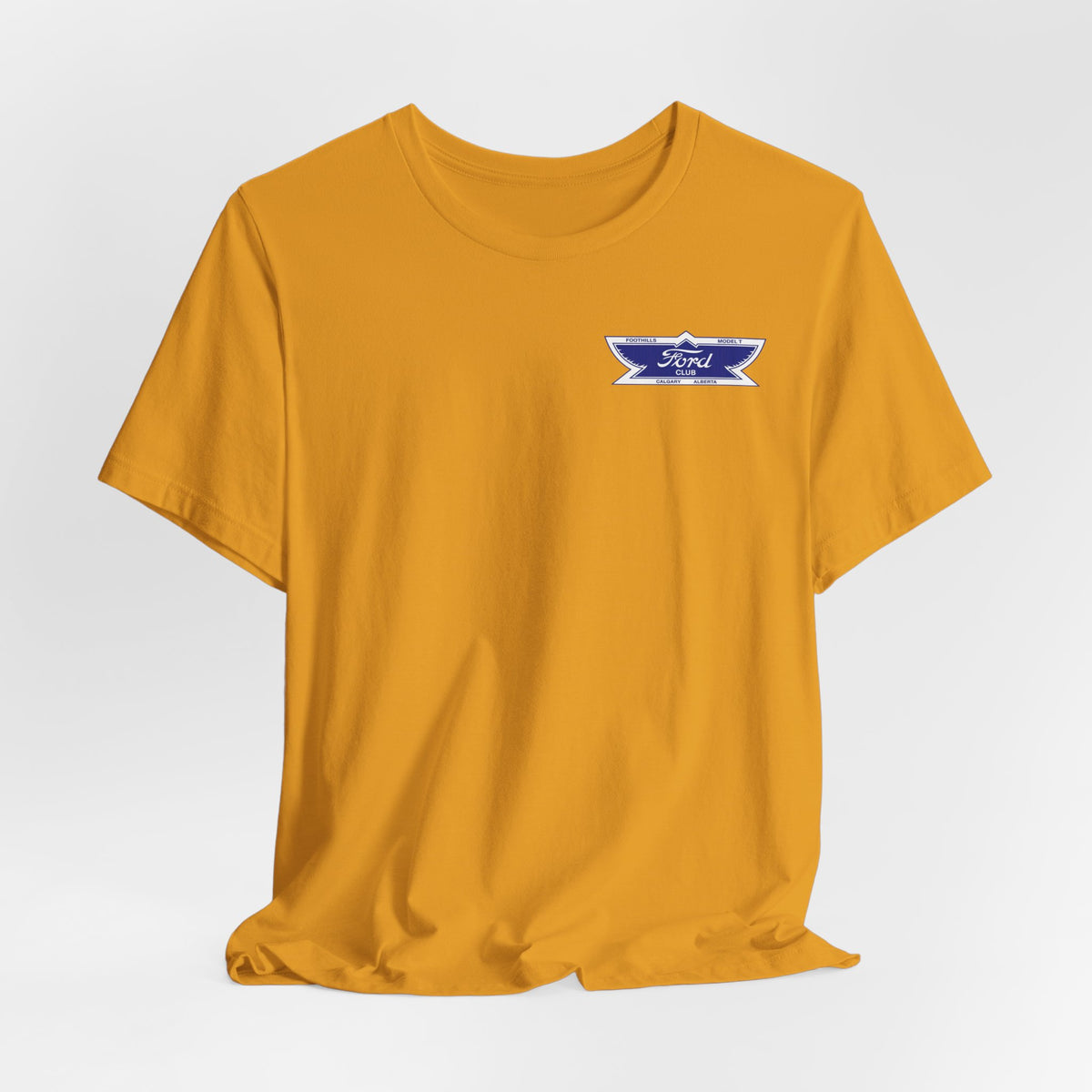 Foothills Model T Club Unisex Soft Tee - Front and Back Logos
