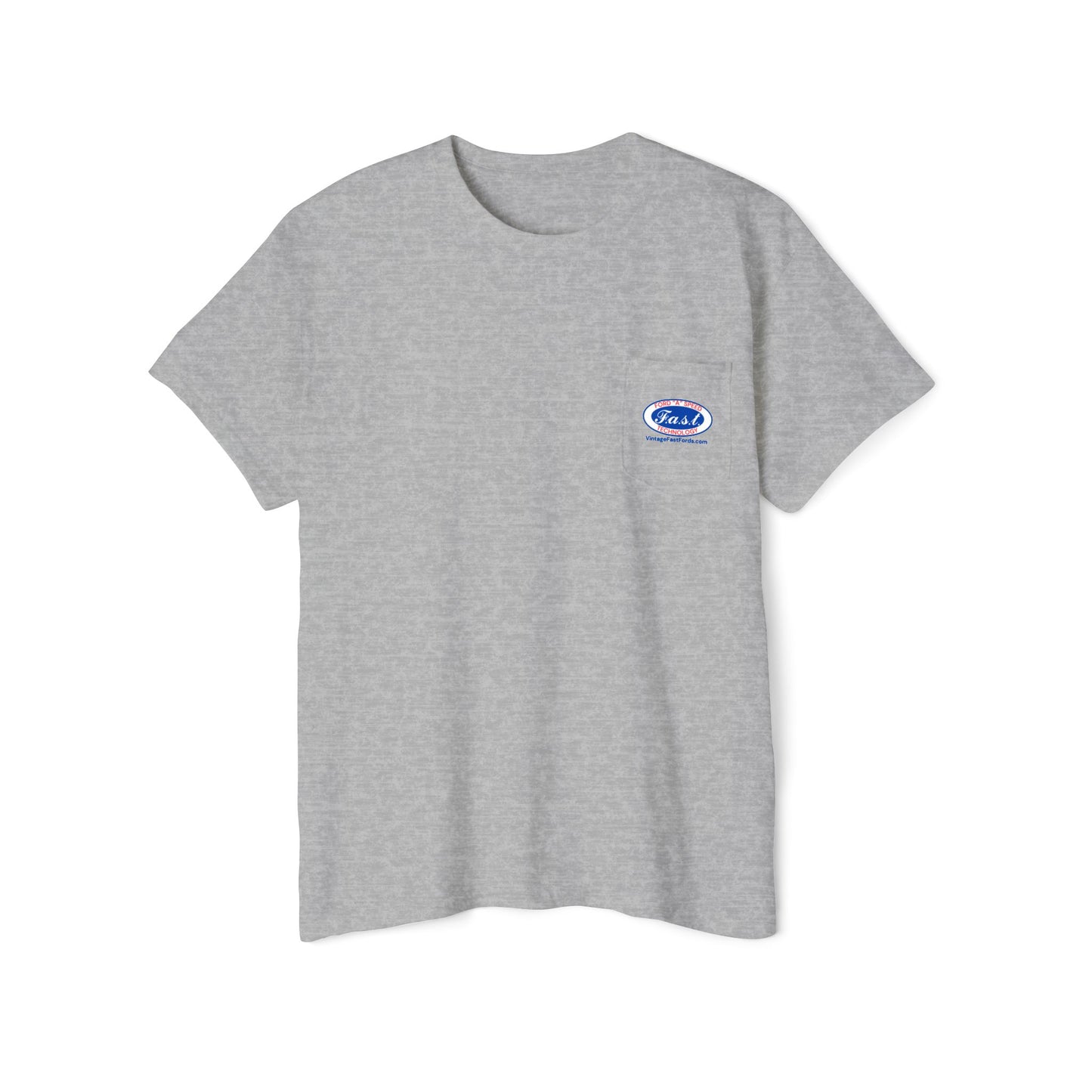 F.A.S.T. Pocket Tee (front and back logo) - Unisex Heavy Cotton T-Shirt