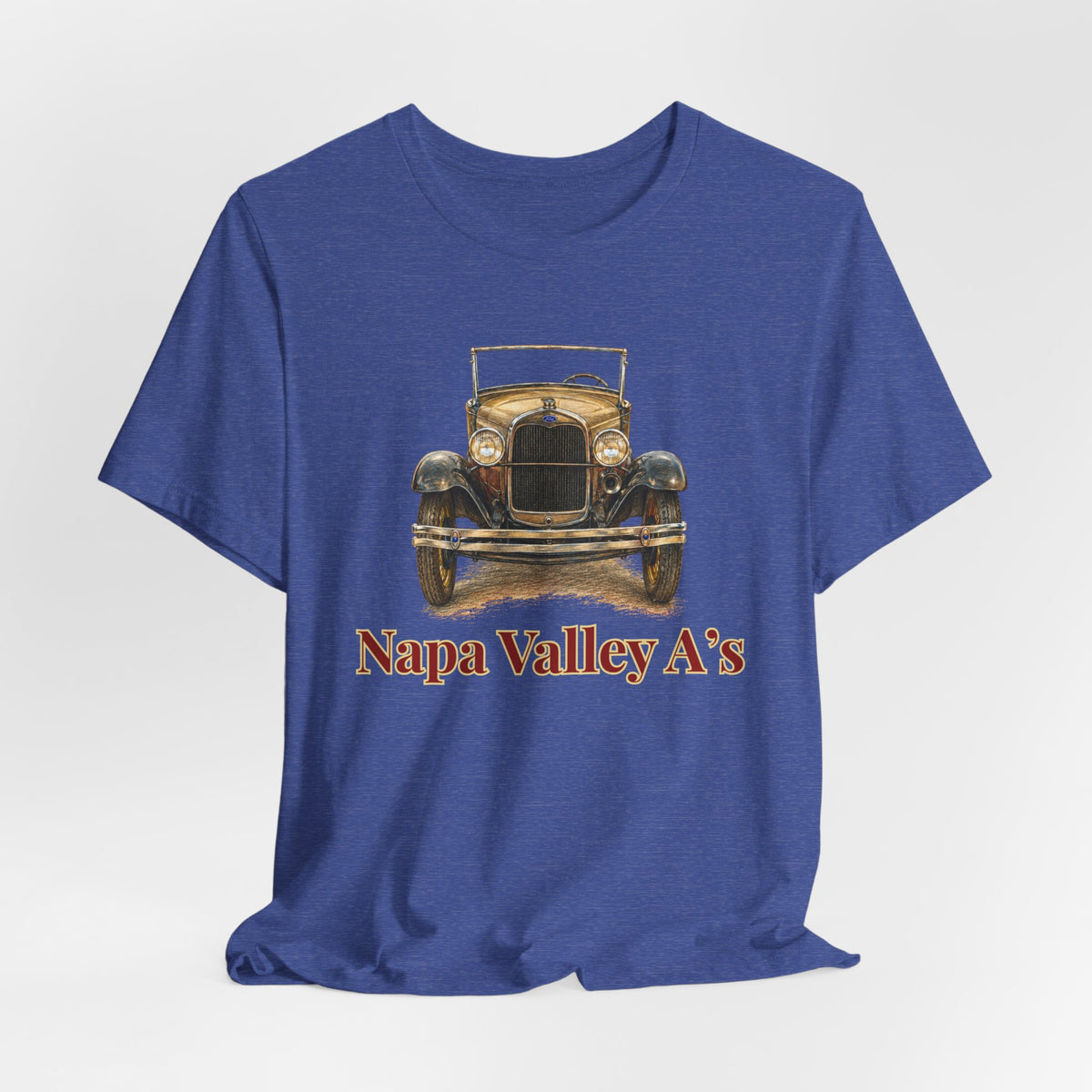 Napa Valley A’s Vintage Car Tee - Large Front Logo