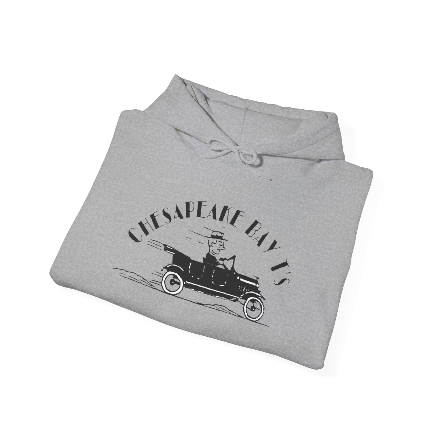 Chesapeake Bay T's Vintage Car Hoodie (screen printed)