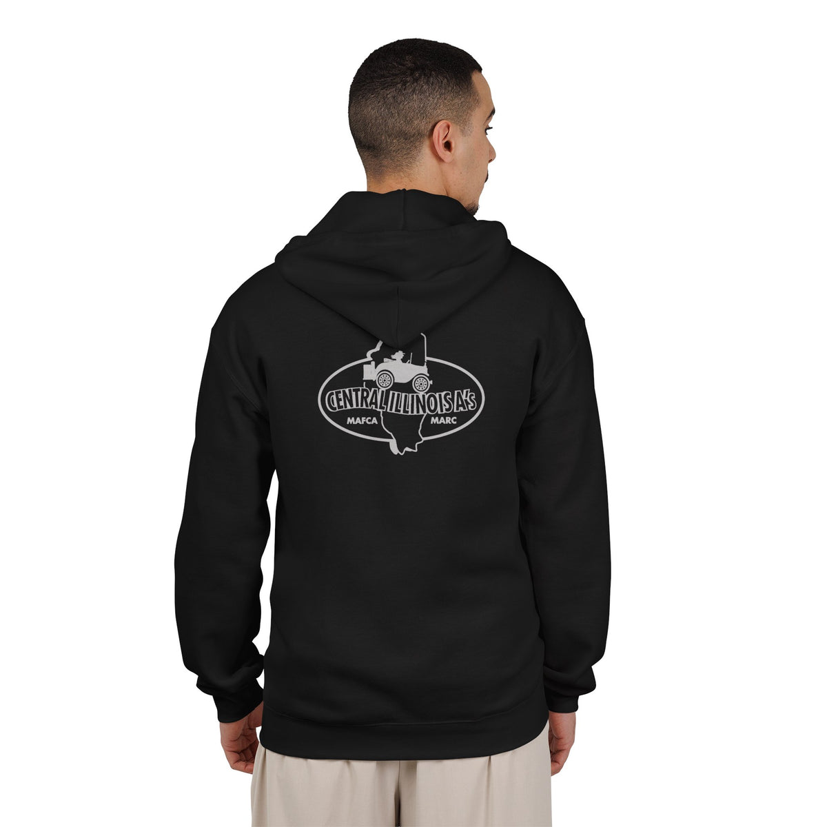 Central Illinois A's Hoodie — Printed Front and Back Logos