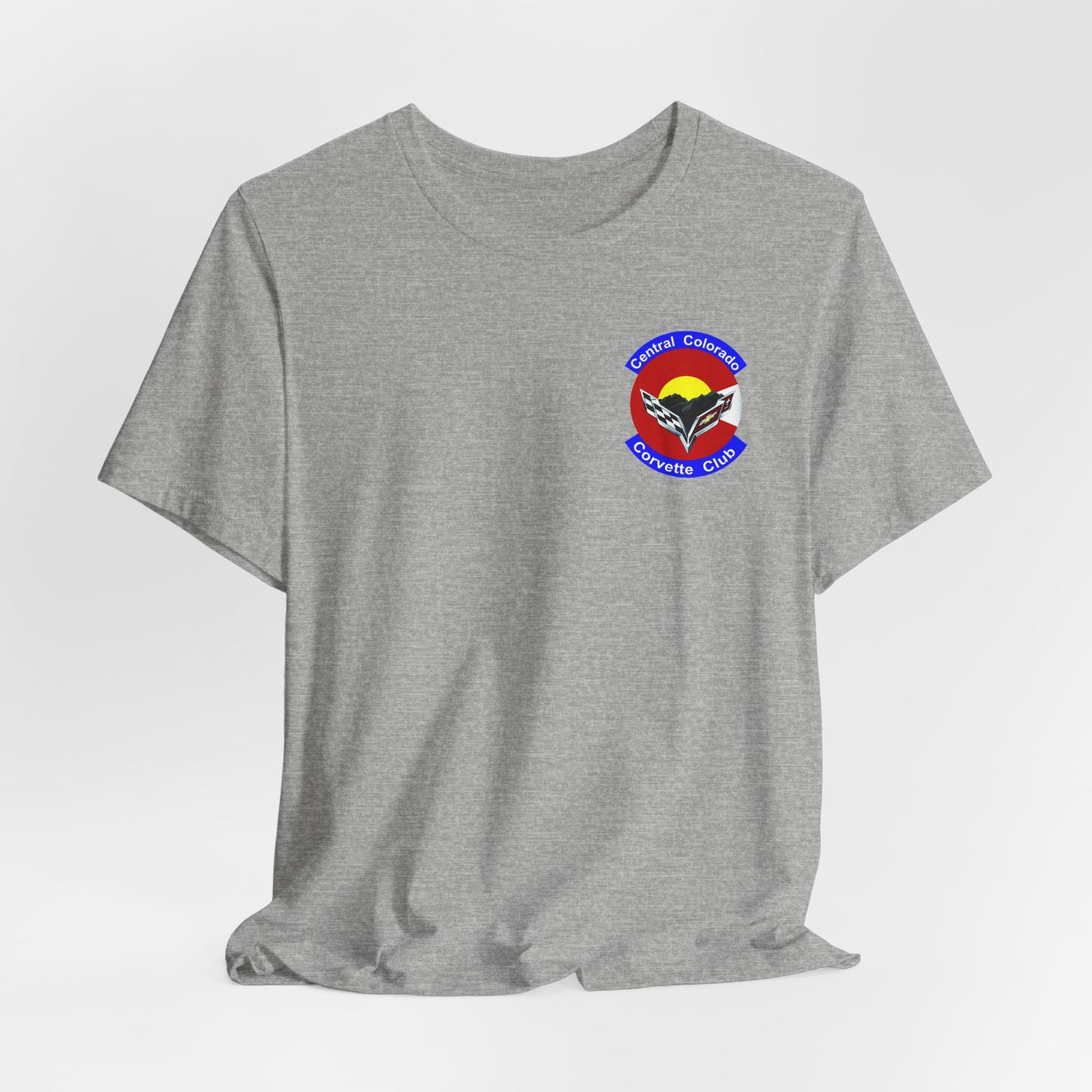 Central Colorado Corvette Club T‑Shirt — Front and Back Logos