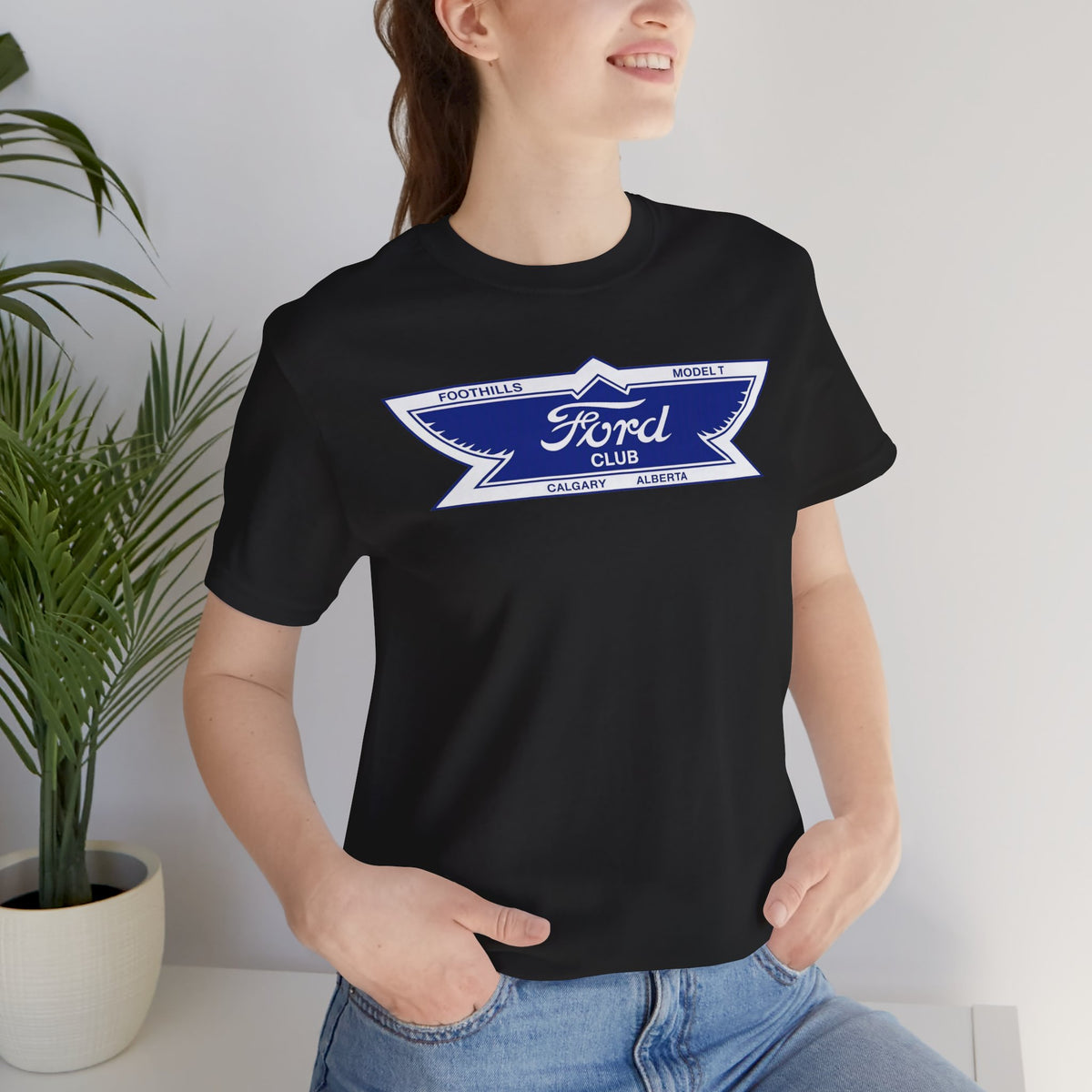 Foothills Model T Club Unisex Soft Tee -  Large Chest Logo
