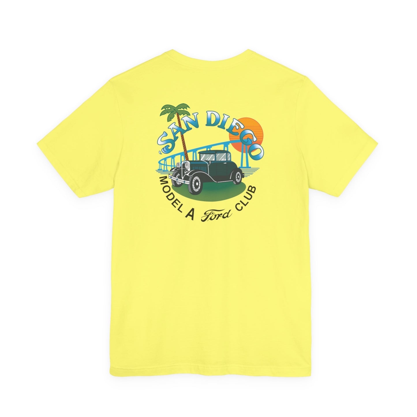 San Diego Model A Ford Club Tee — Vintage Car Sunset Shirt