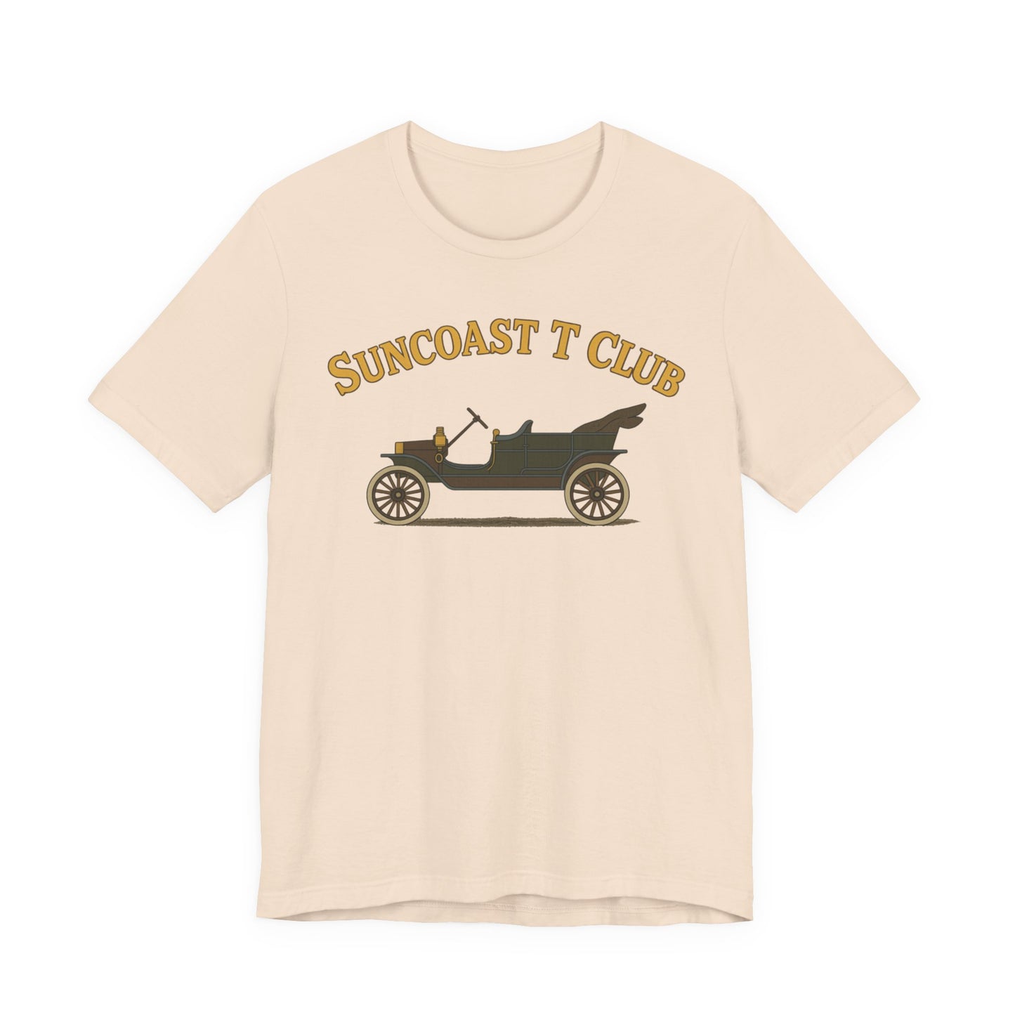 Suncoast T Club - Graphic Tee, Retro T-Shirt for Car Lovers, Classic Style Tee for Every Occasion