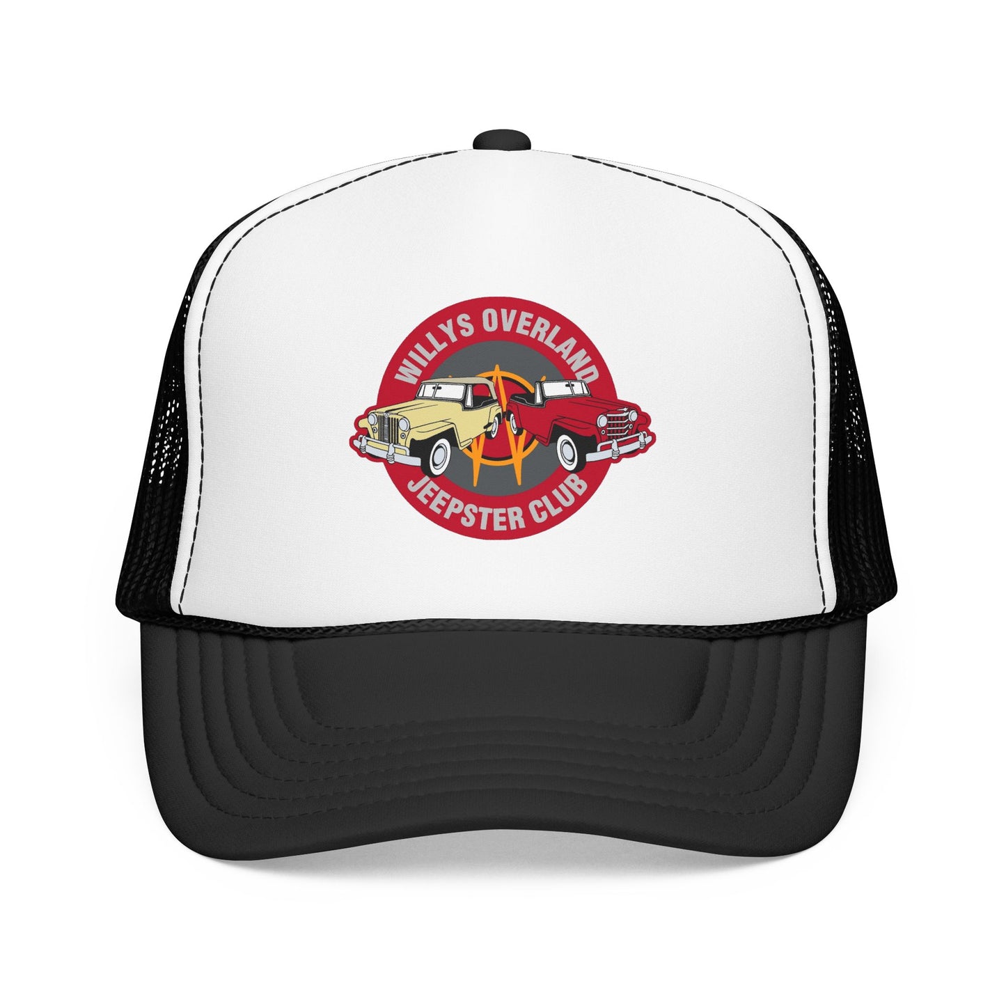 Willys Overland Jeepster Club Printed Trucker Hat