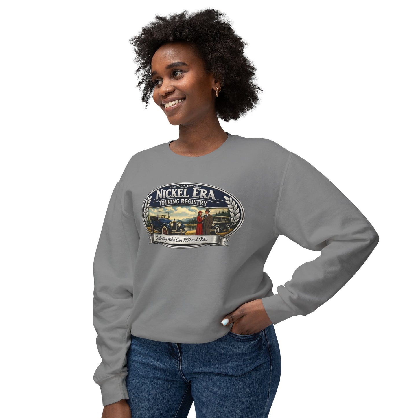 Nickel Era Touring Registry Retro Crewneck Lightweight Sweatshirt