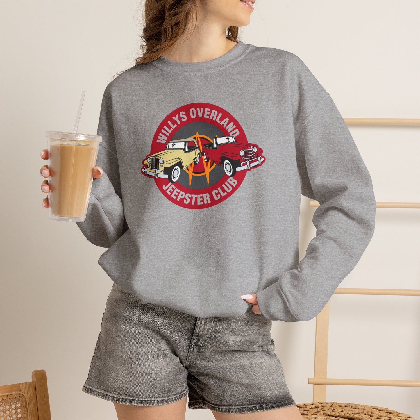 Willys Overland Jeepster Club Sweatshirt - Unisex Heavy Blend™ Crewneck Sweatshirt