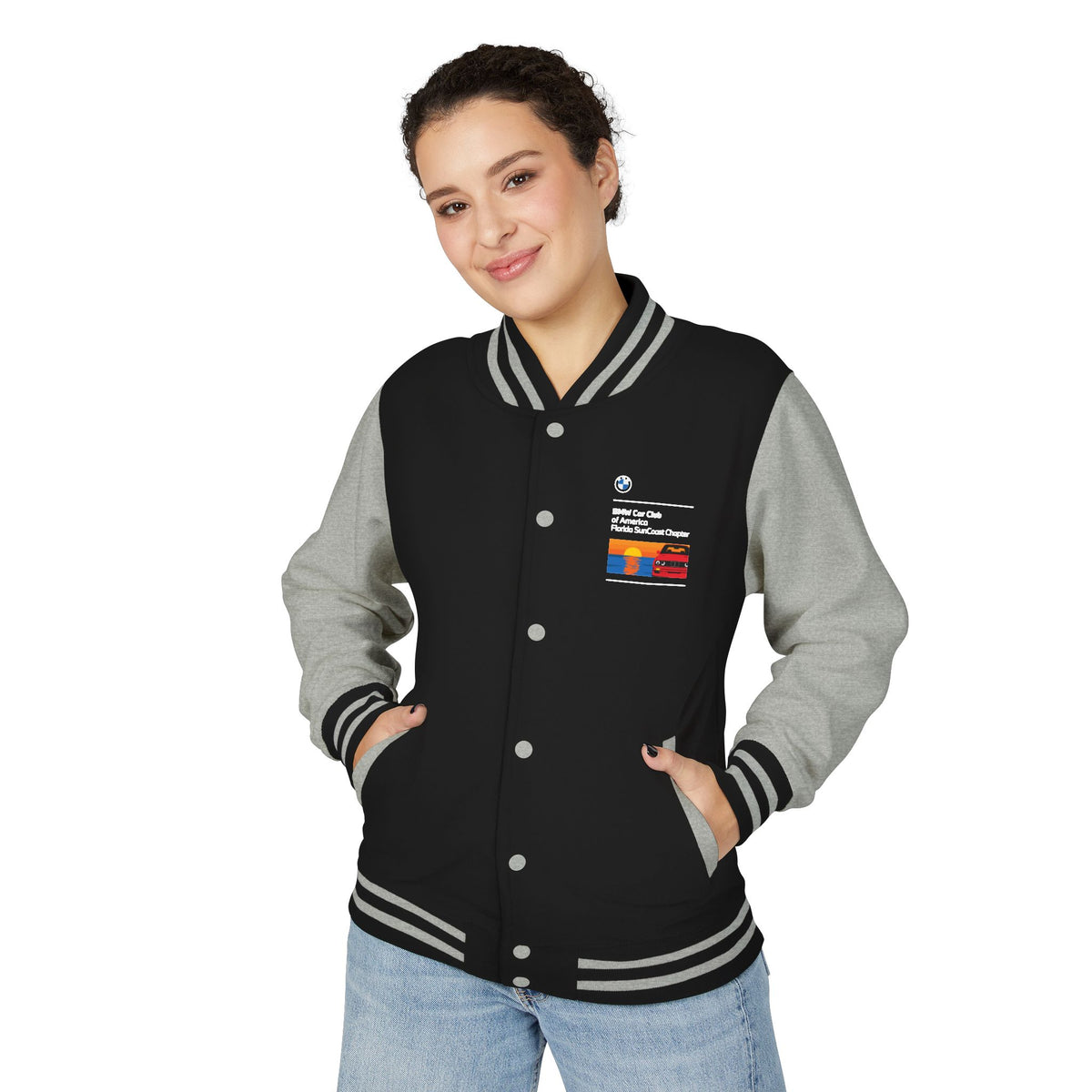 BMW Car Club of America Florida SunCoast Chapter Letterman Jacket - Front and Back Logos
