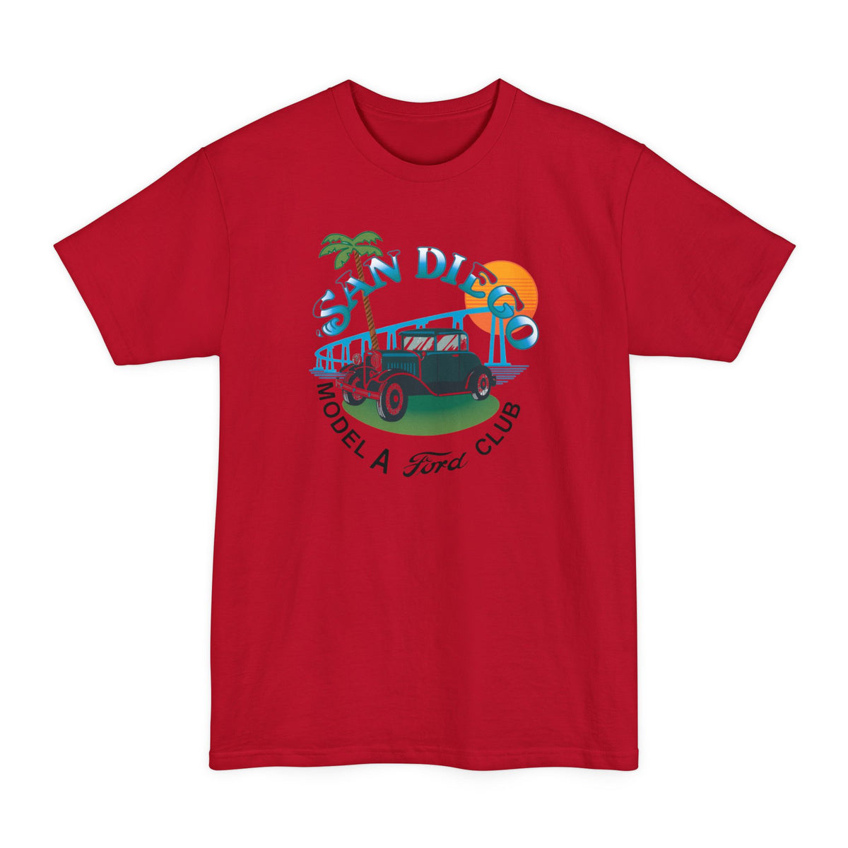 San Diego Model A Ford Club T-Shirt — Unisex Tall Beefy-T® T-Shirt