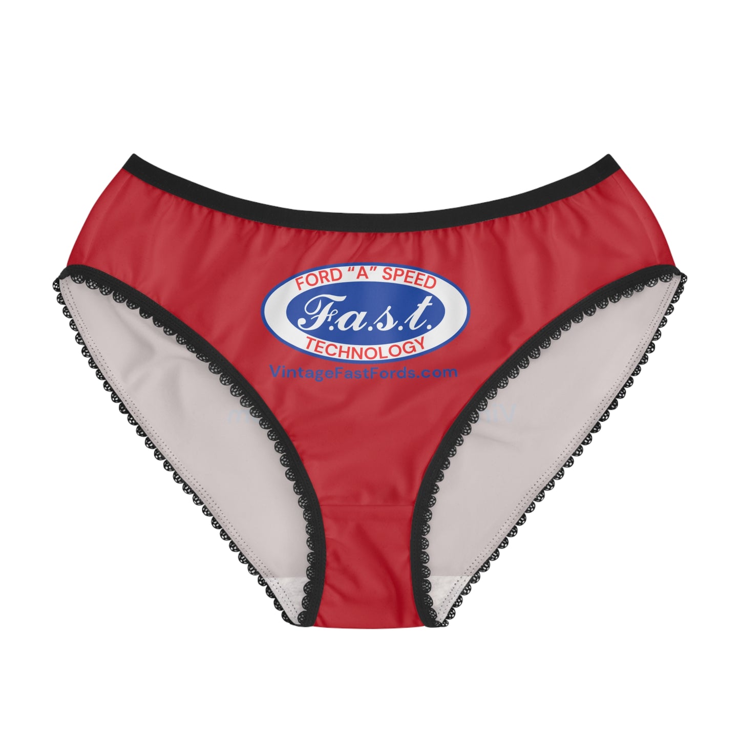 Vintage Ford F.A.S.T. Women's Briefs - Fun Retro Underwear for Car Enthusiasts