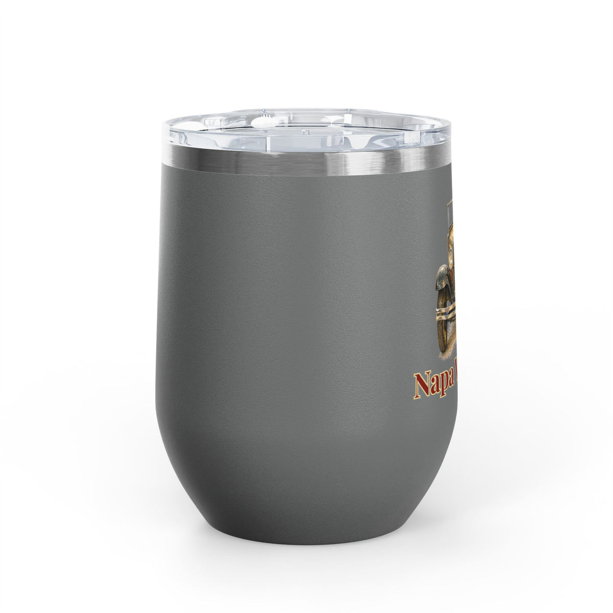 Napa Valley A's Vintage Car 12oz Wine Tumbler