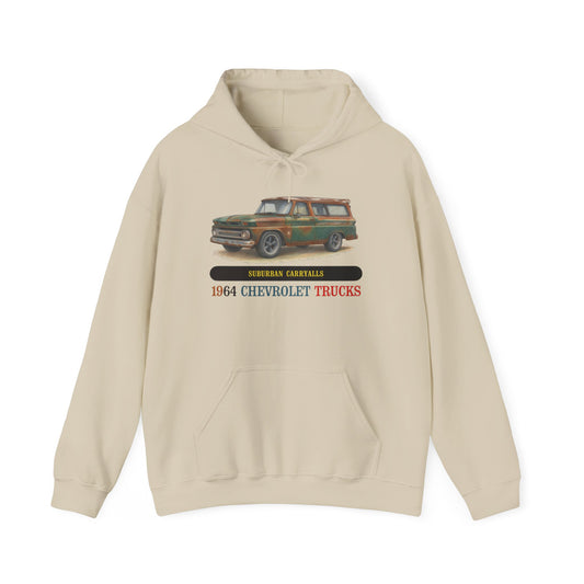 1964 Chevrolet Suburban Carryall Hoodie — Vintage Suburban Carryall Sweatshirt