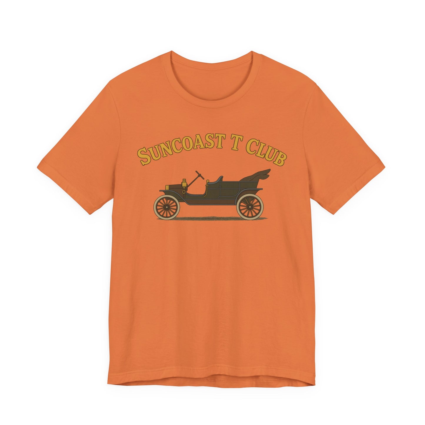 Suncoast T Club - Graphic Tee, Retro T-Shirt for Car Lovers, Classic Style Tee for Every Occasion