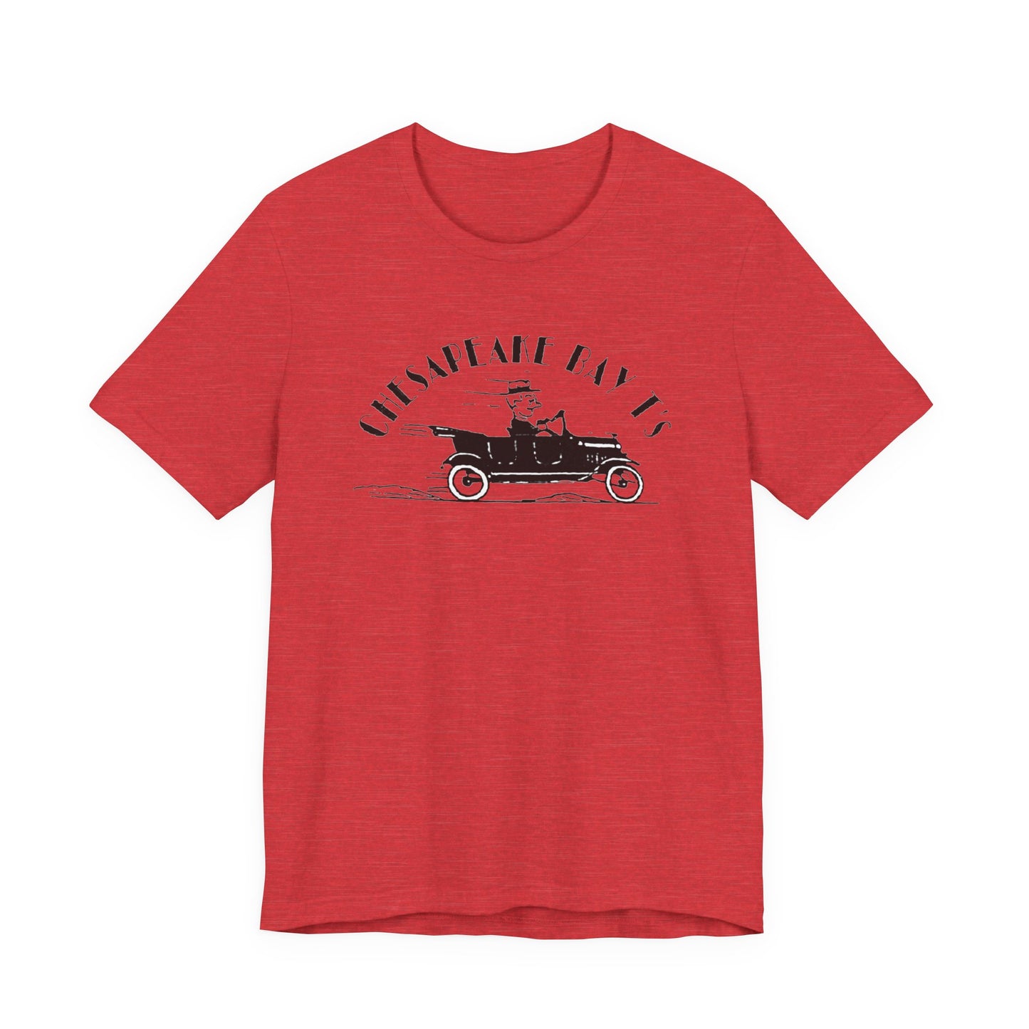 Chesapeake Bay T's Vintage Car Tee — Classic Nautical Coastal Shirt
