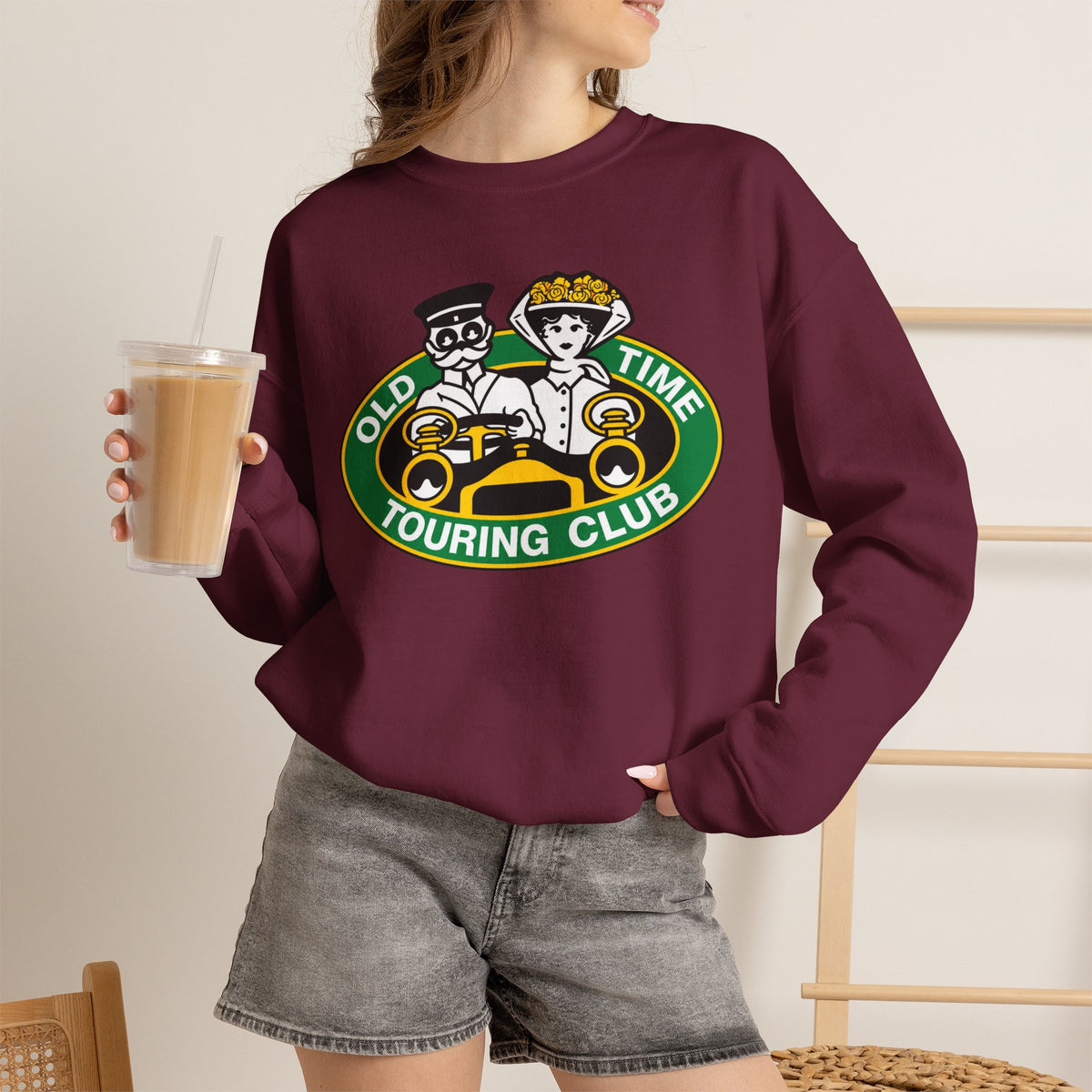 Old Time Touring Club Crewneck Sweatshirt - Unisex Heavy Blend™ Crewneck Sweatshirt