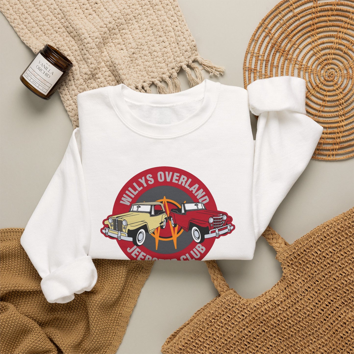 Willys Overland Jeepster Club Sweatshirt - Unisex Heavy Blend™ Crewneck Sweatshirt