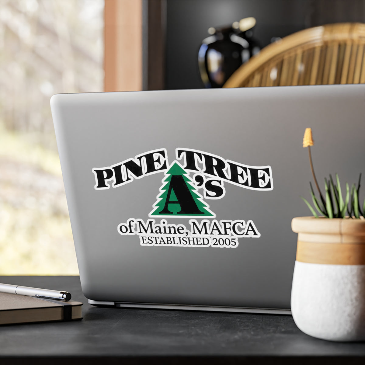 Pine Tree A's of Maine, MAFCA Vinyl Kiss-Cut Sticker