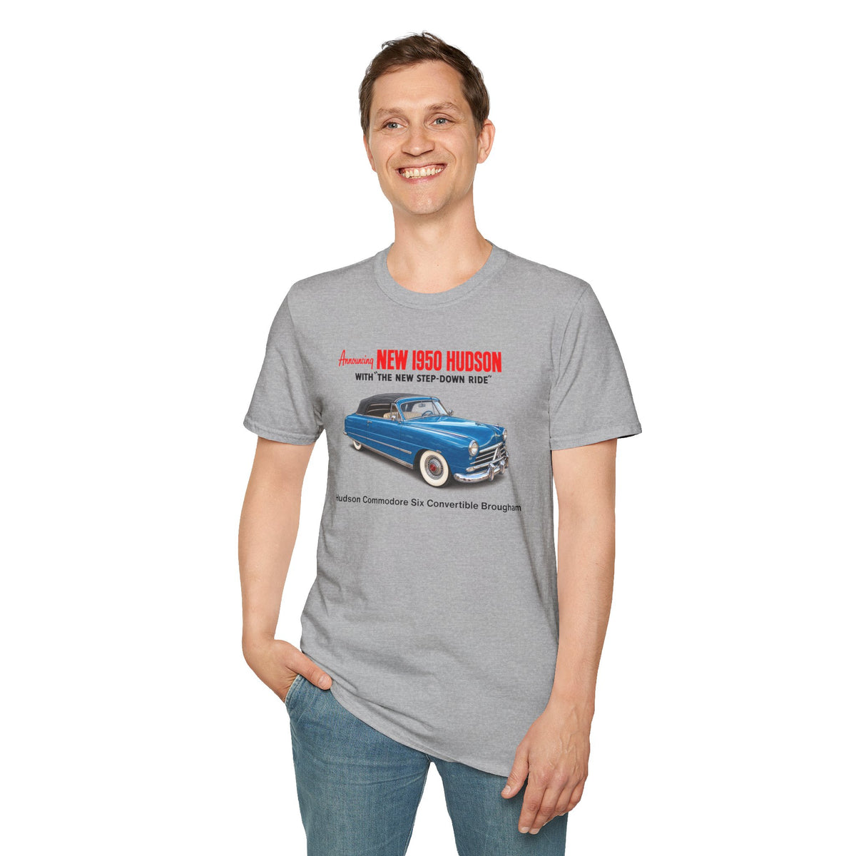 1950 Hudson Commodore Six Convertible Brougham Tee – Unisex Softstyle T-Shirt