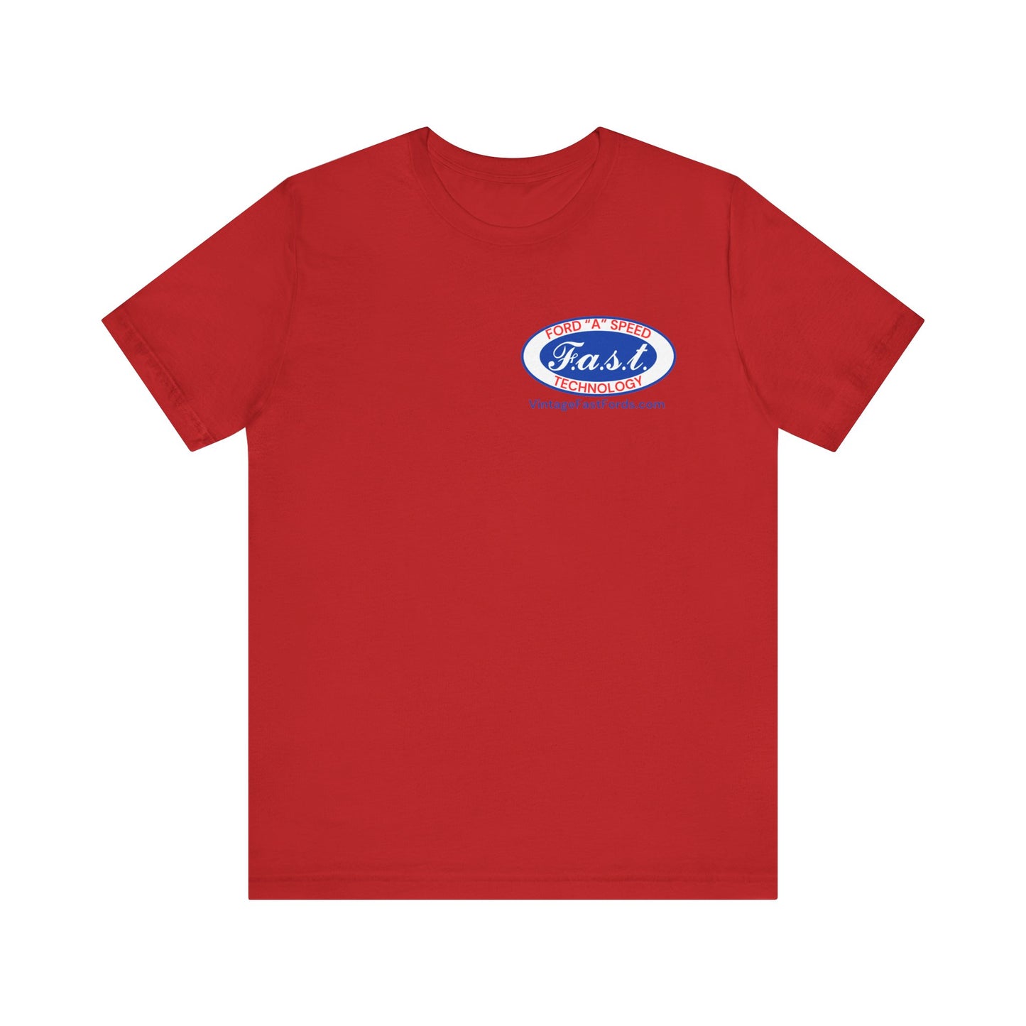 F.a.s.t. Ford "A" Speed Technology (single logo) - Grey Short Sleeve T-Shirt for Casual Style