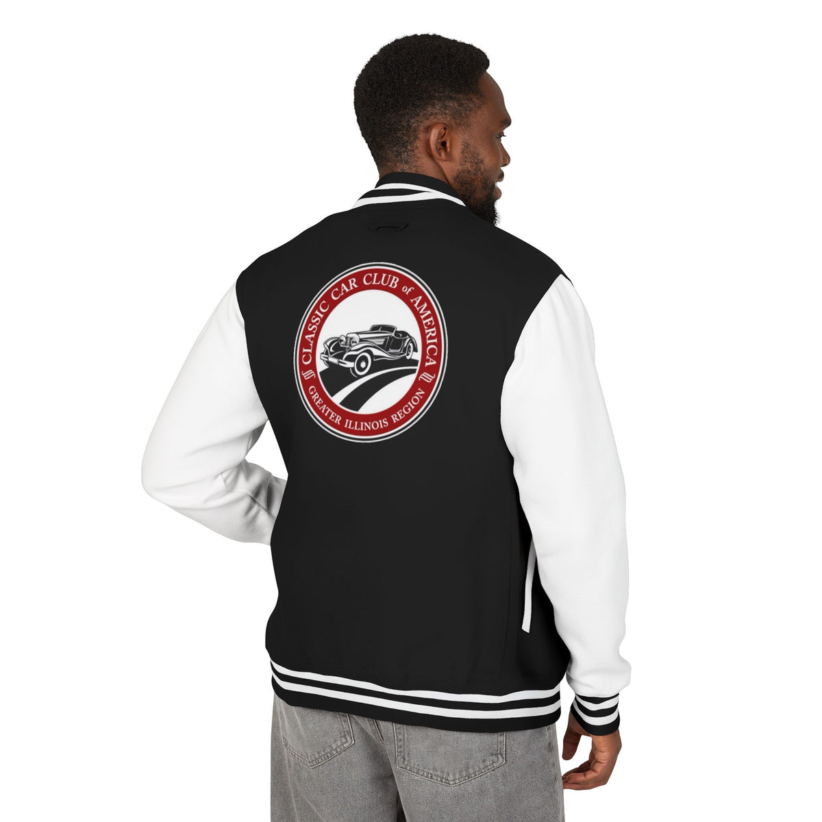 Classic Car Club of America Greater Illinois Region Letterman Jacket - Front and Back Logos