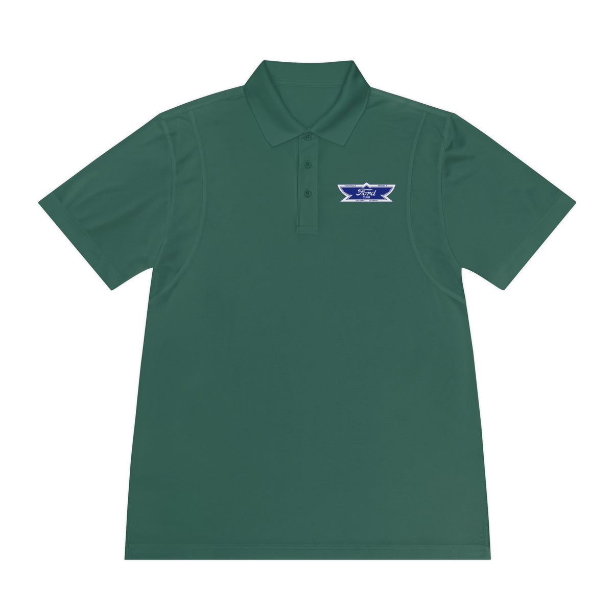 Foothills Model T Club Printed Men's Sport Polo Shirt – Front and Back Logos