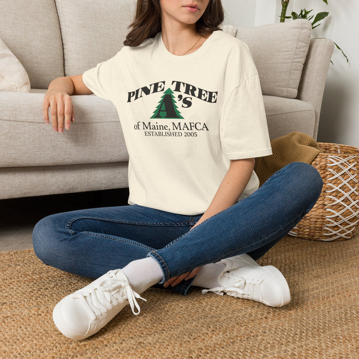 Pine Tree A's of Maine, MAFCA T-Shirt — Unisex Softstyle T-Shirt