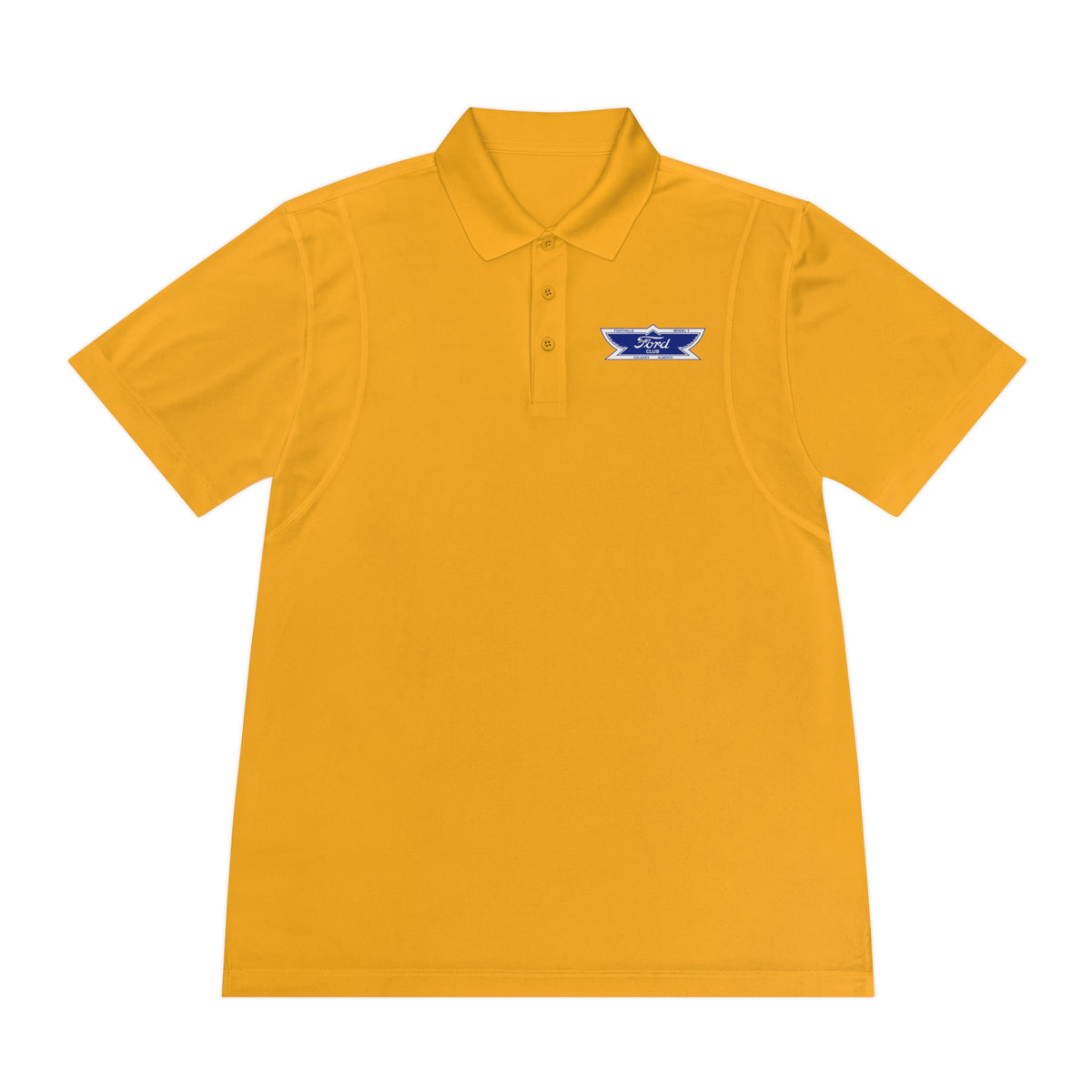 Foothills Model T Club Printed Men's Sport Polo Shirt – Front and Back Logos