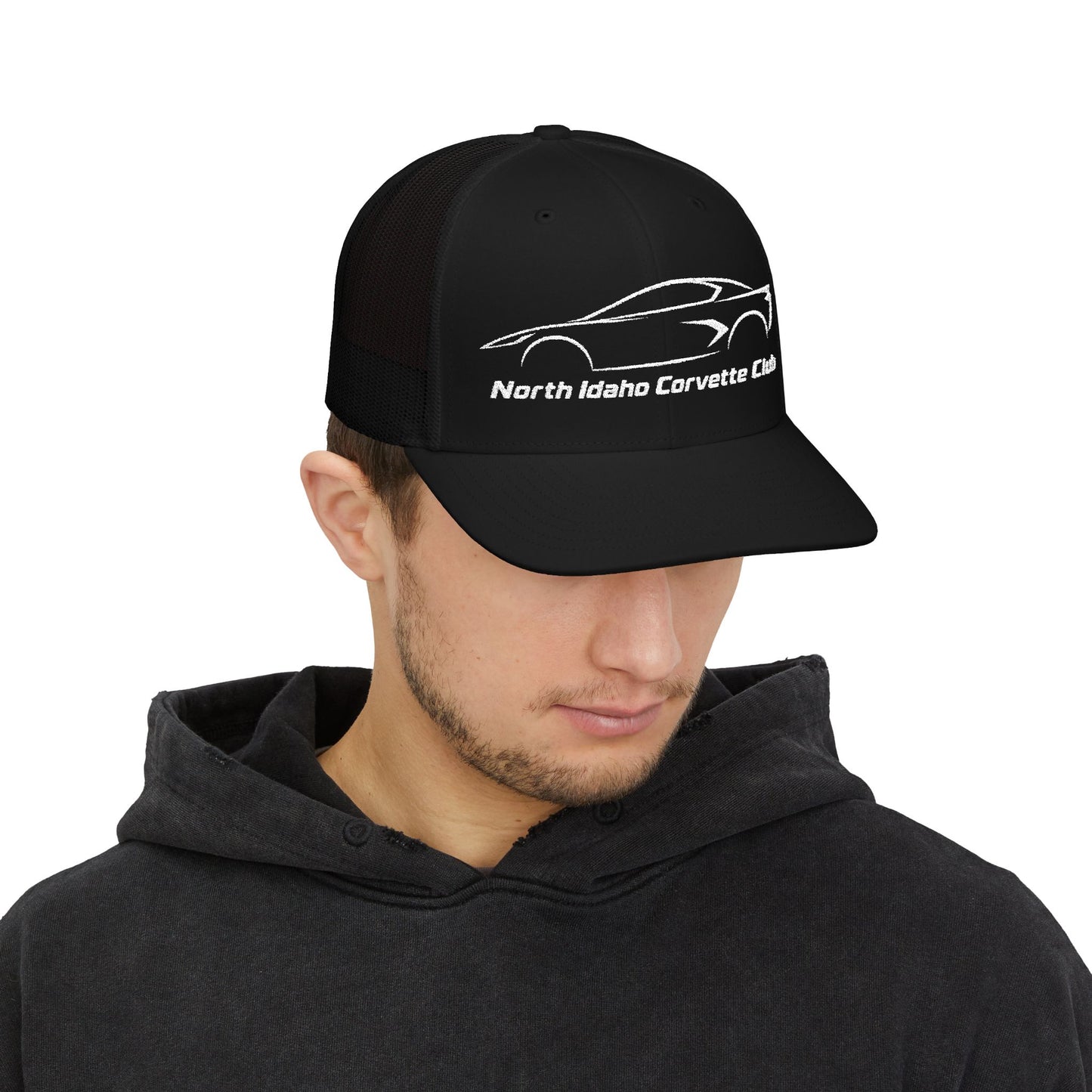 North Idaho Corvette Club Embroidered Snapback Trucker Cap - Richardson · 112