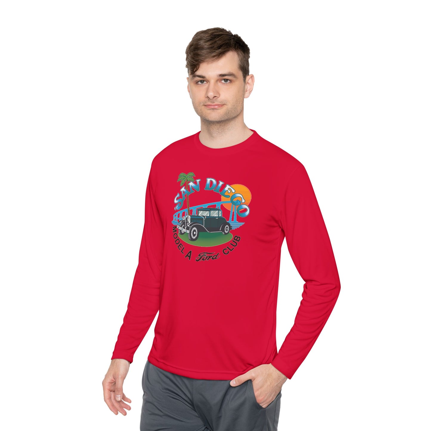 San Diego Model A Ford Club — Unisex Lightweight Long Sleeve Tee