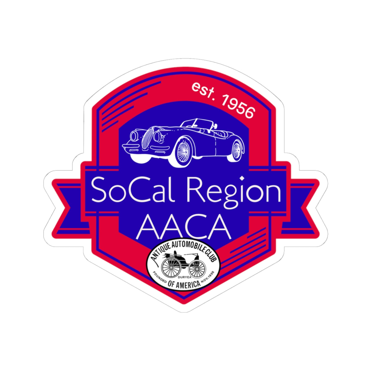 SoCal Region AACA Stickers - Ideal for Car Enthusiasts and Collectors