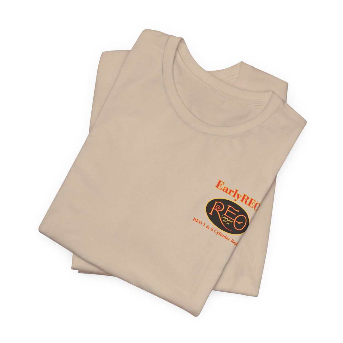 REO Lansing Michigan Mountain Climbers Tee — Unisex Soft Short Sleeve Tee